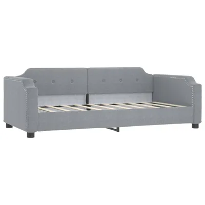 Produktbild von "SALE 2026"Tagesbett - Einzelbett/Jugendbett mit Lattenrost - Hellgrau 90x190cm Stoff - Klassische Betten DEMöbel528858