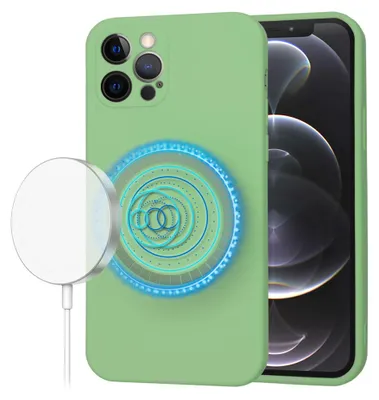 Zdjęcie produktu dla Techsuit SoftFlex MagSafe etui na iPhone 12 Pro – miętowozielone