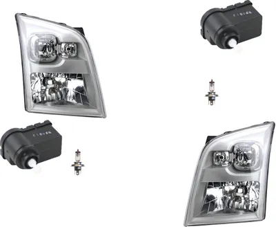 Produktbild von Scheinwerfer passend für Ford Transit 06 07/06- mit H4 Links Rechts + Stellmotor 4047299 1435867 1063829 6C1113K198AA XS4X13K198AB YC1X13K198AA Johns
