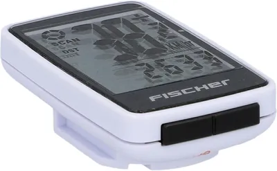 Image de FISCHER Funk Slim ordinateur de vélo, tachymètre de vélo, ordinateur de vélo multifonction, sans fil, 24 fonctions, blanc