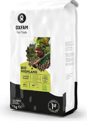 Zdjęcie produktu dla KAWA ZIARNISTA ARABICA/ROBUSTA WYSOKOGÓRSKA FAIR TRADE1 kg - OXFAM