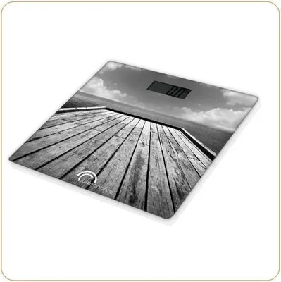 Obrázok produktu pre Elektronická osobná váha Little Balance 8107 Paysage, 180 kg, dizajn Ponton, veľký LCD displej, tvrdené sklo, 300 x 300 mm