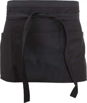 Produktbild von Dennys Unisex Bar Schürze mit Geld Taschen / Service Arbeitsbekleidung (2 Stück/Packung) BC4289 (Einheitsgröße) (Schwarz)