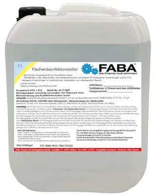 Produktbild von FABA Flächendesinfektionsmittel 5 L