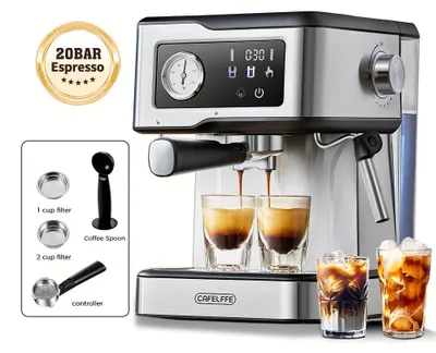Produktbild von Espressomaschine - Kaffeezubereiter - Cappuccinomaschine - Latte-Macchiato-Maschine - Milchaufschäumer