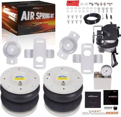 Produktbild von 2x Luftfederung Hinten + 12V Kompressor Kit for Fiat Ducato 1994-2024 4000KG