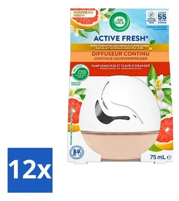 Image de Air Wick Decosphere - Diffuseur de parfum - Pamplemousse & Fleur d'oranger - 75 g - Pack avantage - 12 pièces