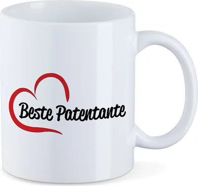 Produktbild von Huuraa Kaffeetasse Beste Patentante Geschenk Tasse Weiß 330ml Beste Patentante Präsent
