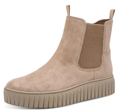 Produktbild von MARCO TOZZI Damen Chelsea mit Reißverschluss mit, Beige (TAUPE), 39 EU