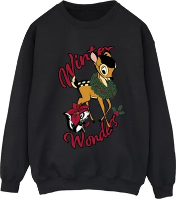 Immagine prodotto di Bambi - Felpa "Winter Wonders" da donna BI53601 (XL) (Nero)