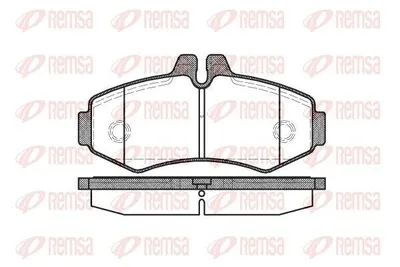 Produktbild von REMSA 0701.00 Bremsbeläge Satz Vorne Bremsklötze passend für MERCEDES-BENZ VITO Bus (638) V-Klasse (W638/2) VITO Kasten (638)