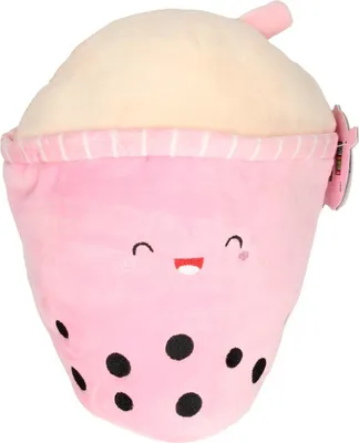 Produktbild von Bubble Tea Plüsch Kuscheltier gelb 28cm Spielzeug Pastellgelb