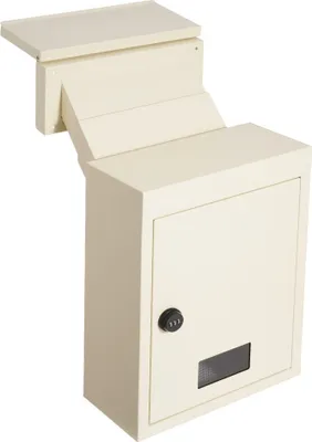 Obrázok produktu pre Priechodná poštová schránka - 31,8 x 16 x 42,3 cm - s kódovým zámkom - odolná voči poveternostným vplyvom - béžová - Vonkajšia bezpečnostná poštová schránka