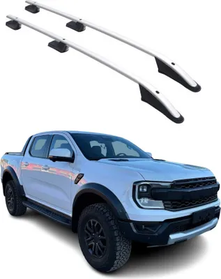 Image de Barres de toit longitudinales pour Ford Ranger PK P703 2022-2025 Alu Argent