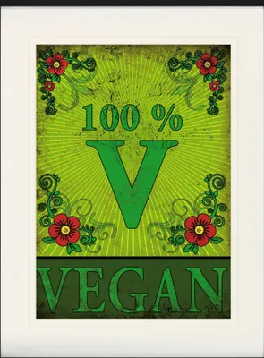 Produktbild von Kochkunst Gerahmtes Bild Mit Edlem Passepartout | Wand-Bilder | Im Bilderrahmen - 100% Vegan (80 x 60 cm)