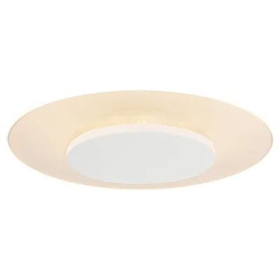 Produktbild von Steinhauer Deckenleuchte Lido 1-flammig Weiß Matt/ Transparent 42x42cm