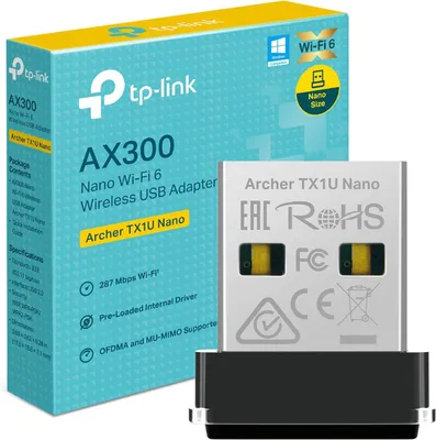 Productafbeelding van TP-Link Archer TX1U Nano V1 - Netwerkadapter - USB 2.0 - 802.11b/g/n, Wi-Fi 6