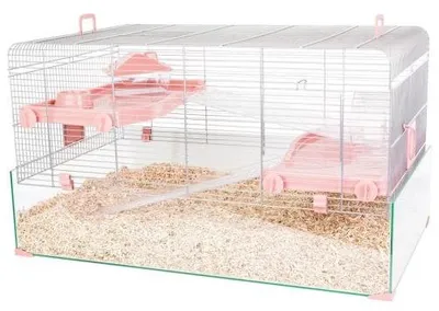 Productafbeelding van Zolux Panas 80 Knaagdierkooi 79x48x45CM Roze