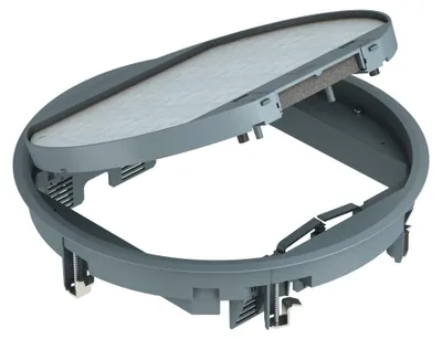 Produktbild von OBO GESR9-2U12T 7011 Geräteeinsatz ** f.Unimontage 324x324x68 PA 7405465