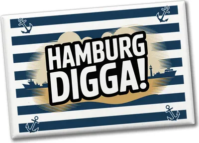 Produktbild von Hamburg Digga! Souvenir Souvenir Magnet
