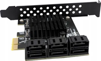 Immagine prodotto di Scheda adattatore per PC PCIe 1X su 6x SATA 3.0 Serial ATA fino a 6 Gb/s