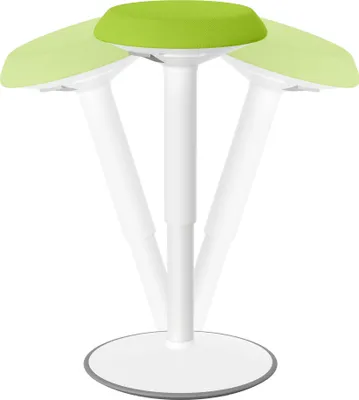 Obrázek produktu pro JOIEYOU Ergonomická kancelářská stolička 54-79 cm Výškově nastavitelná stolička Dynamická pracovní stolička s pěnovým sedákem a protiskluzovou podložkou TPE Kulatá kyvná stolička pro domácnost, obchod a kancelář (zelená)