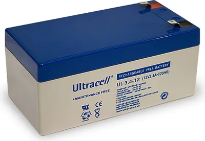 Produktbild von Wentronic 46689, 3400 mAh, Plombierte Bleisäure (VRLA), 12V