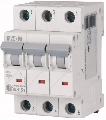 Obrázek produktu pro EATON 6kA 3p nadproudový jistič B16 16A