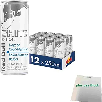 Image de RED BULL WHITE EDITION Coco-Bleuberry 12x250ml. €3.00 Consigne à usage unique incluse dans le prix