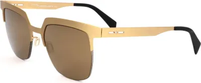 Produktbild von Italia Independent I I MOD METAL 0503 Gold satin 52/19/140 Damen Sonnenbrillen