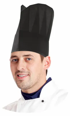 Produktbild von 10x Kochmütze aus Papier schwarz