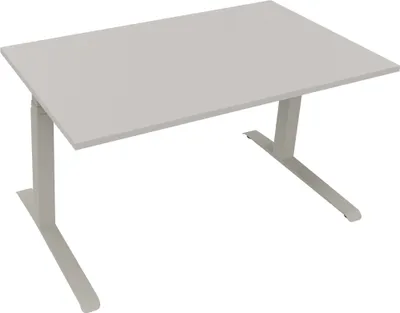 Produktbild von Sitz-/Stehtisch Kufe Doppels. Quad. B1400xT800xH645-1275 si/Lichtgrau