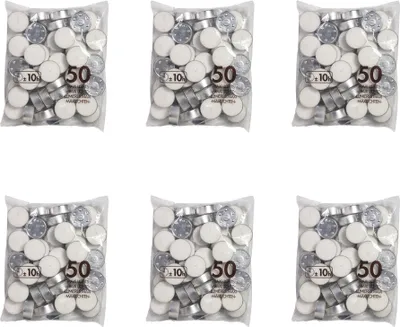 Zdjęcie produktu dla Bolsius - Maxi - Podgrzewacze do herbaty - 50 sztuk w opakowaniu - Torebka - Value pack - 300 sztuk - 6 opakowań
