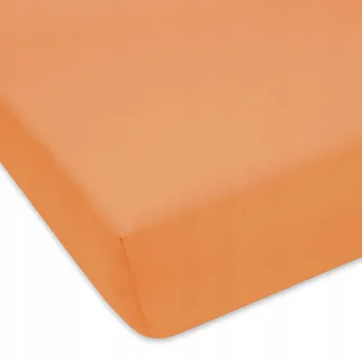 Produktbild von Designpremium Spannbettlaken Jersey Kinderbett Orange 80x190 cm