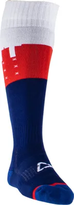 Produktbild von Leatt Tricolor Motocross Socken, weiß/blau/rot, S/M