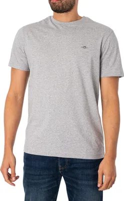 Produktbild von GANT Normales Schild-T-Shirt, Grau L