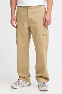 Produktbild von Solid SDNait Herren Hose Cargohose Stoffhose mit Gürtelschlaufen Cargotaschen Eingrifftaschen Baumwollmischung Straight fit
