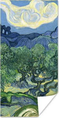 Produktbild von MuchoWow® Poster Die Olivenbäume - Vincent van Gogh 20x40 cm - Plakat - Foto