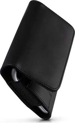 Produktbild von moex® Handy Quertasche kompatibel mit Cubot J3 - Hülle mit Gürtelclip, Schwarz