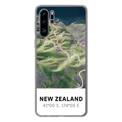 Produktbild von MuchoWow® Handyhülle Schutzhülle Hülle für Huawei P30 Pro Neuseeland - Wasser - Grün - Strand Silikon Softcase Handy Hülle - Schutzdeckel