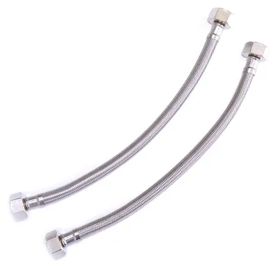 Obrázek produktu pro Připojovací hadice pro vodovodní kohoutky, flexibilní, 1/2 palce, 600 mm, 2 kusy