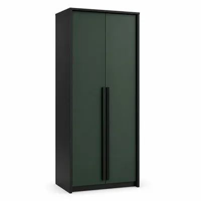 Produktbild von Kleiderschrank GENUA 105 cm – 2-türig Drehtürenschrank mit viel Stauraum für Schlafzimmer (Flaschengrün)
