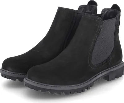 Produktbild von Tamaris Damen Stiefeletten/ Chelsea Boots Schwarz Rauleder  Größe: 36
