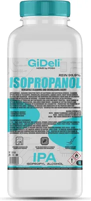 Produktbild von Isopropanol 1L 99,9% IPA Reinigungsalkohol Entfetter für Elektronik GiDeli