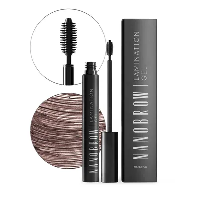 Productafbeelding van Bruin Wenkbrauwgel Nanobrow Lamination Gel Brown - Stylinggel voor wenkbrauwen, om wenkbrauwen te stylen en in te vullen