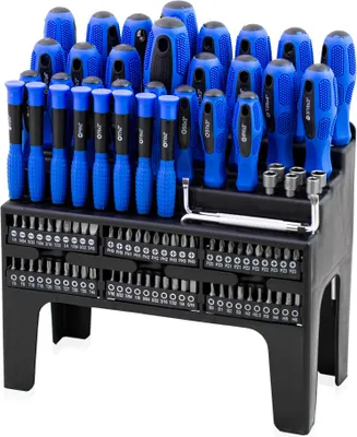 Produktbild von Bituxx Schraubendreher und Bit Set 100 tlg, Blau, MS-18400