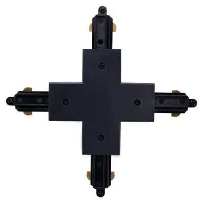 Produktbild von Ledvion X Schienenverbinder 1-Phasen Schwarz ohne GU10 Lampe