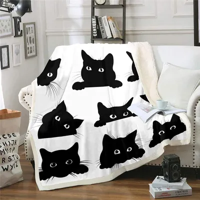 Immagine prodotto di Coperta morbida per bambini con simpatici gatti - 152x200 cm