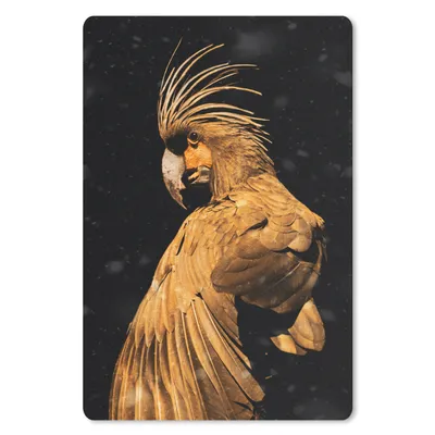 Produktbild von MuchoWow® Mauspad Mousepad Kakadu - Vögel - Gold 18x27 cm - Mousepads - Maus Mat - Pad - Mausunterlage