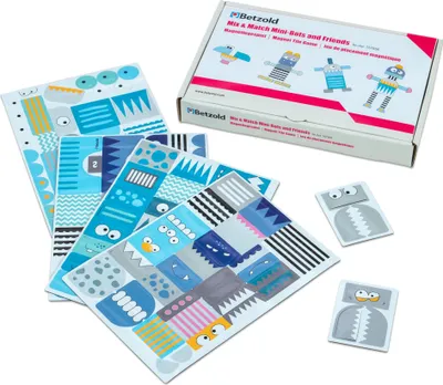 Obrázek produktu pro Betzold Mix & Match Mini-Bots and Friends, skládací hra pro kreativitu